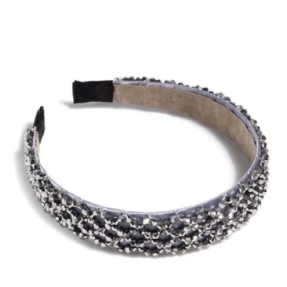 Sparkling Black and Silver Embellished Hair Accessory